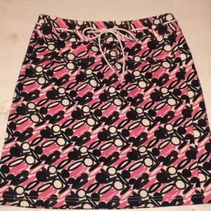 Etcetera- printed skirt with drawstring waist
